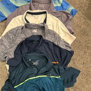 Under armor golf shirts